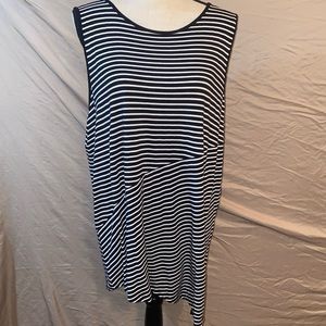 Vince Camuto Asymmetrical Striped Tank Top Women’s Size XL